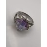 925 Sterling Silver Purple CZ Ring Size 6.5