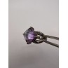 925 Sterling Silver Purple CZ Ring Size 6.5
