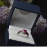 925 Sterling Silver Pink Topaz 