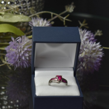 925 Sterling Silver Pink Topaz 