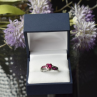 925 Sterling Silver Pink Topaz 