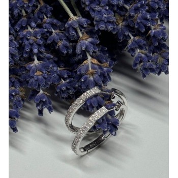 925 Sterling Silver CZ Earrings