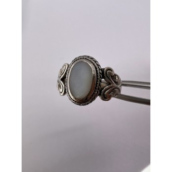 925 STERLING SILVER MOTHER OF PEARL RING SIZE 6