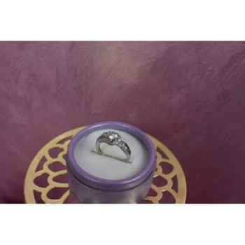 925 Sterling Silver White/colorless Spinel Ring Size 6.5