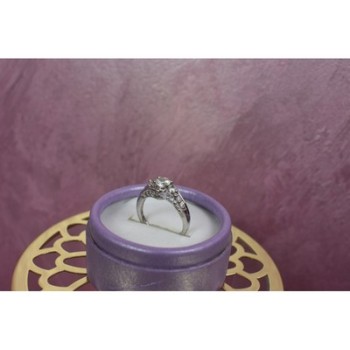 925 Sterling Silver White/colorless Spinel Ring Size 6.5