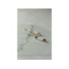 925 Sterling Silver Pink Mother of Pearl & Marcasites Earrings