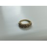 925 Sterling Silver Gold Plated White CZ Ring Size 7