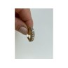 925 Sterling Silver Gold Plated White CZ Ring Size 7