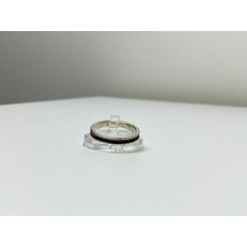 925 Sterling Silver Purple CZ Band Ring Size 8.5