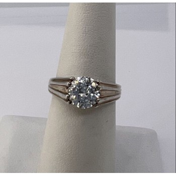 925 Sterling Silver & CZ Ring Size 6.5