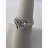 925 Sterling Silver & CZ Ring Size 6.5