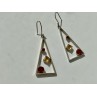925 Sterling Silver Hessonite & Heliodor Earrings