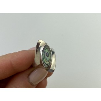 925 Sterling Silver Haliotis Ring Size 6.5