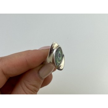 925 Sterling Silver Haliotis Ring Size 6.5