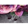 925 Sterling Silver Black Agate Earrings