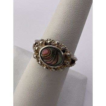 925 STERLING SILVER MOTHER OF PEARL RING SIZE 6.5