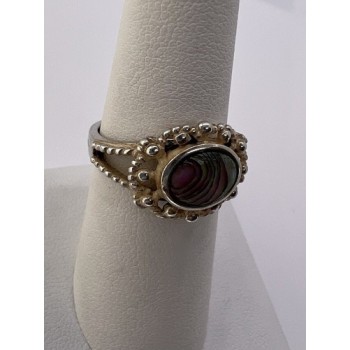 925 STERLING SILVER MOTHER OF PEARL RING SIZE 6.5