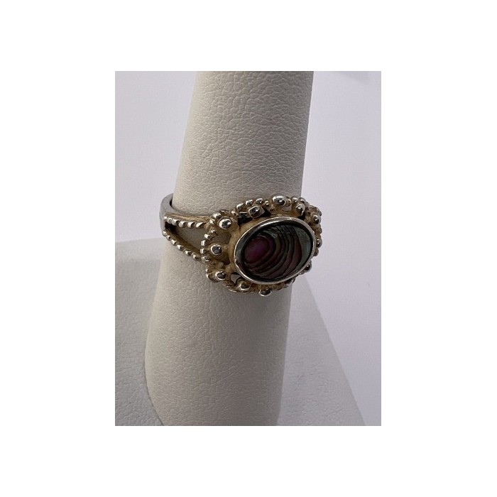 925 STERLING SILVER MOTHER OF PEARL RING SIZE 6.5