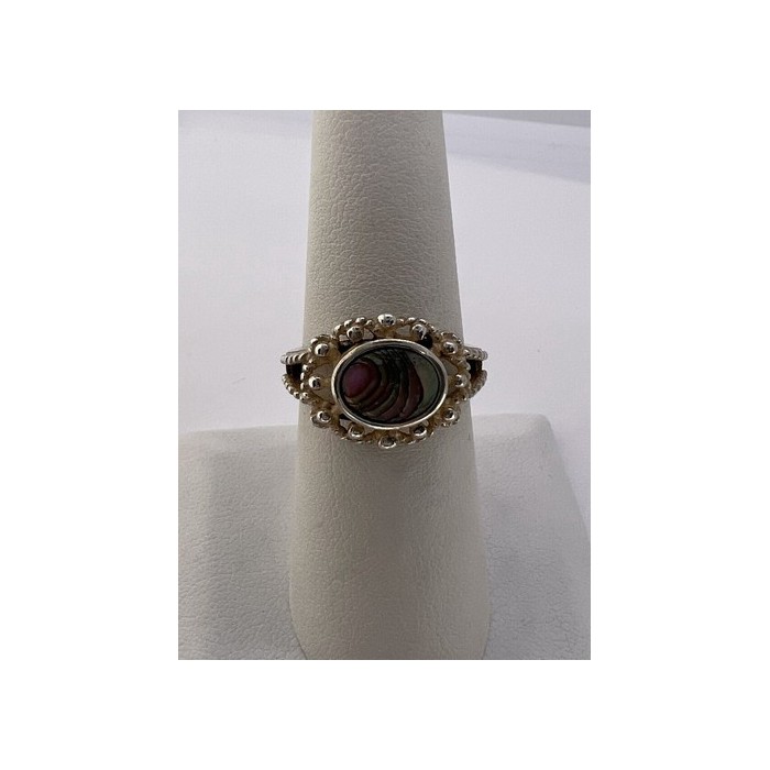 925 STERLING SILVER MOTHER OF PEARL RING SIZE 6.5