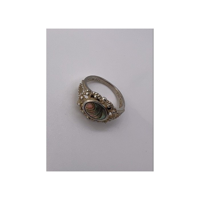925 STERLING SILVER MOTHER OF PEARL RING SIZE 6.5
