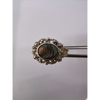 925 STERLING SILVER MOTHER OF PEARL RING SIZE 6.5