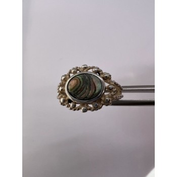 925 STERLING SILVER MOTHER OF PEARL RING SIZE 6.5