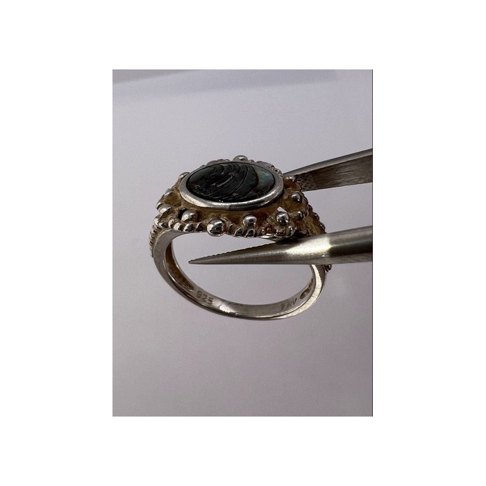 925 STERLING SILVER MOTHER OF PEARL RING SIZE 6.5