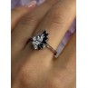 925 Sterling Silver Dark Blue & White Sapphire Ring Size 9 ; 7 ; 6.5