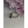 925 Sterling Silver Dark Blue & White Sapphire Ring Size 9 ; 7 ; 6.5