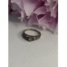 925 Sterling Silver Diamond Ring Size 6