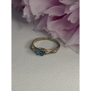 925 Sterling Silver Topaz Ring Size 8.5