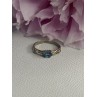 925 Sterling Silver Topaz Ring Size 8.5