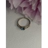 925 Sterling Silver Topaz Ring Size 8.5