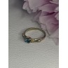 925 Sterling Silver Topaz Ring Size 8.5