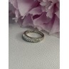 Classy 925 Sterling Silver CZ Ring Size 7.5