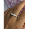 Classy 925 Sterling Silver CZ Ring Size 7.5