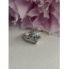 925 Sterling Silver Topaz Ring Size 7.5