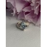 925 Sterling Silver Topaz Ring Size 7.5