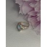 925 Sterling Silver Topaz Ring Size 7.5
