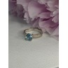 Beautiful 925 Sterling Silver Topaz Ring Size 10