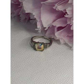 925 Sterling Silver CZ Ring Size 9