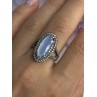 925 Sterling Silver Crystal & CZ Ring Size 9