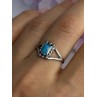 925 Sterling Silver Turquoise Ring Size 7.5