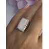 925 Sterling Silver Pink Abalone Ring Size 7.5