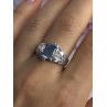 925 Sterling Silver CZ Ring Size 9