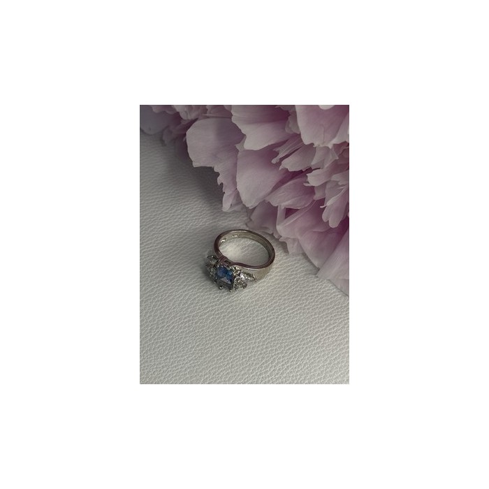 925 Sterling Silver CZ Ring Size 9