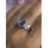 925 Sterling Silver CZ Ring Size 9