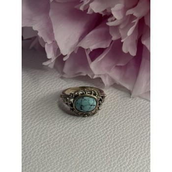 Vintage 925 Sterling Silver Turquoise Ring Size 5