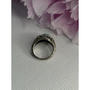 Vintage 925 Sterling Silver Turquoise Ring Size 5