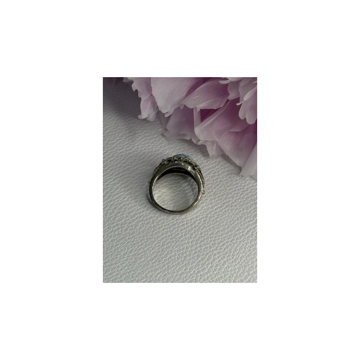 Vintage 925 Sterling Silver Turquoise Ring Size 5